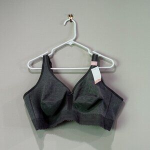 NWT 48 DDD Cacique/Lane Bryant Unlined Full Coverage No-Wire Bra - Grey